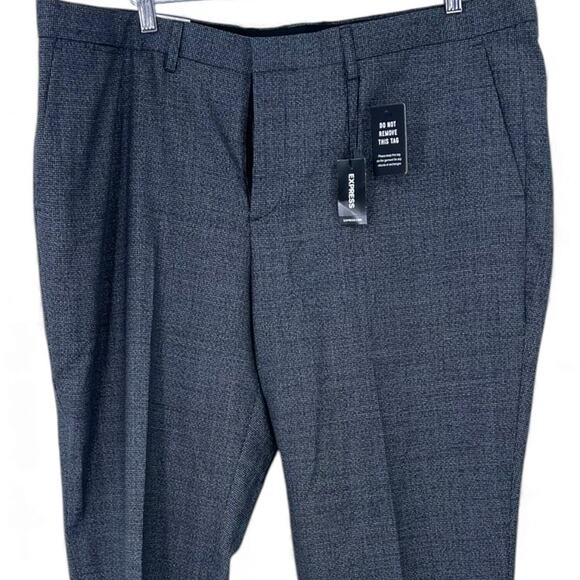 Express NWT 42W X 30L Mens Pant Trouser Slight Tapered Leg Dress Business XL - Picture 6 of 9